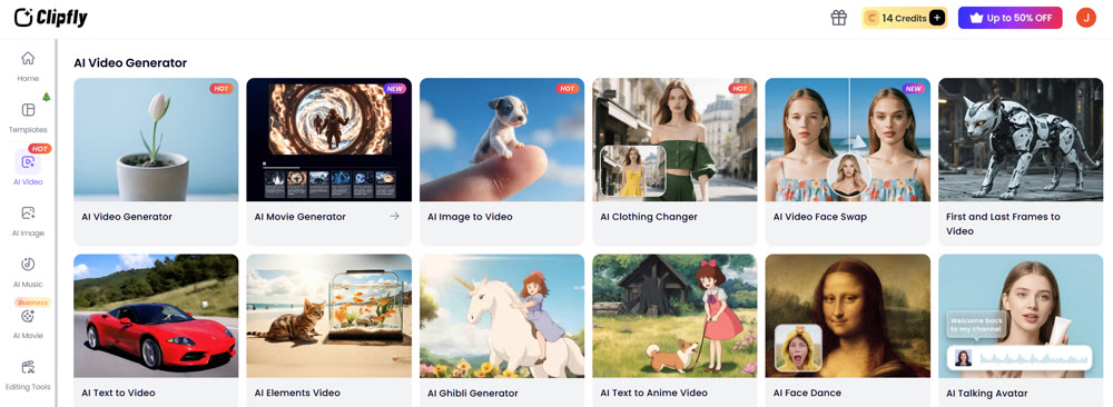 Clipfly ai app features.png