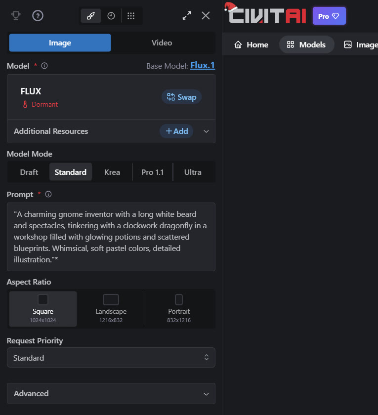 A high-resolution photo of a classic 1960s muscle car parked on a dimly lit city street at night