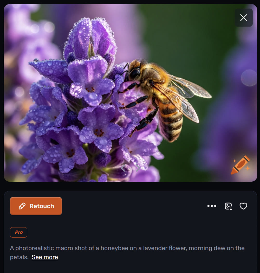 Image of Craiyon's bee images preview