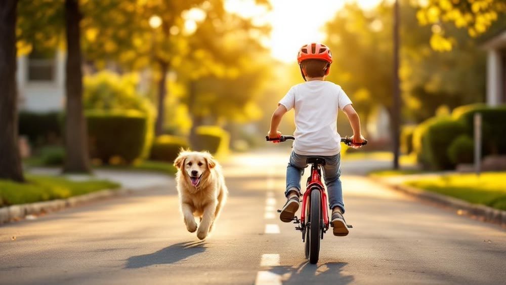 A photorealistic image of a young 10-year-old boy wearing a white T-shirt, jeans.png