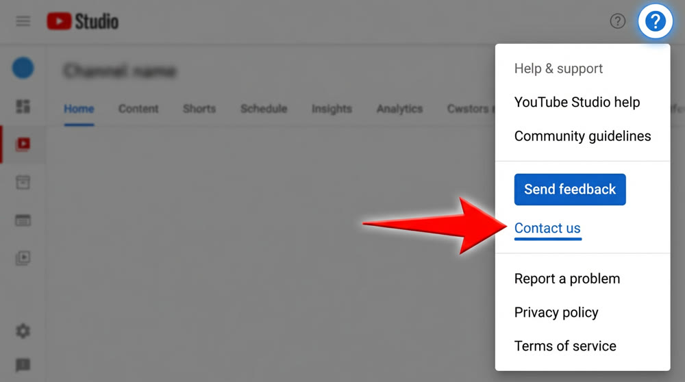 YouTube Studio Contact Us button.png