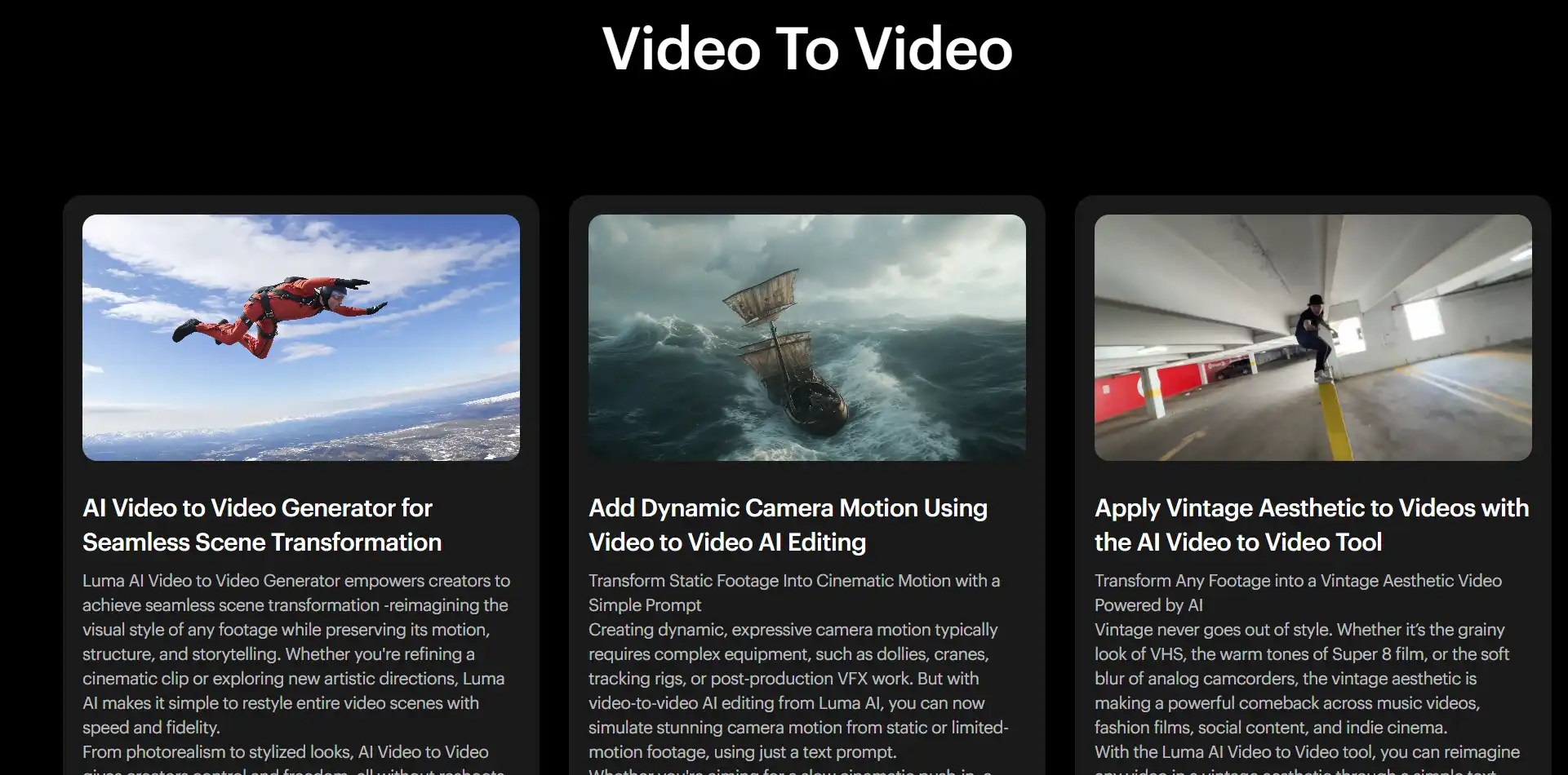 Luma Labs video to video.webp
